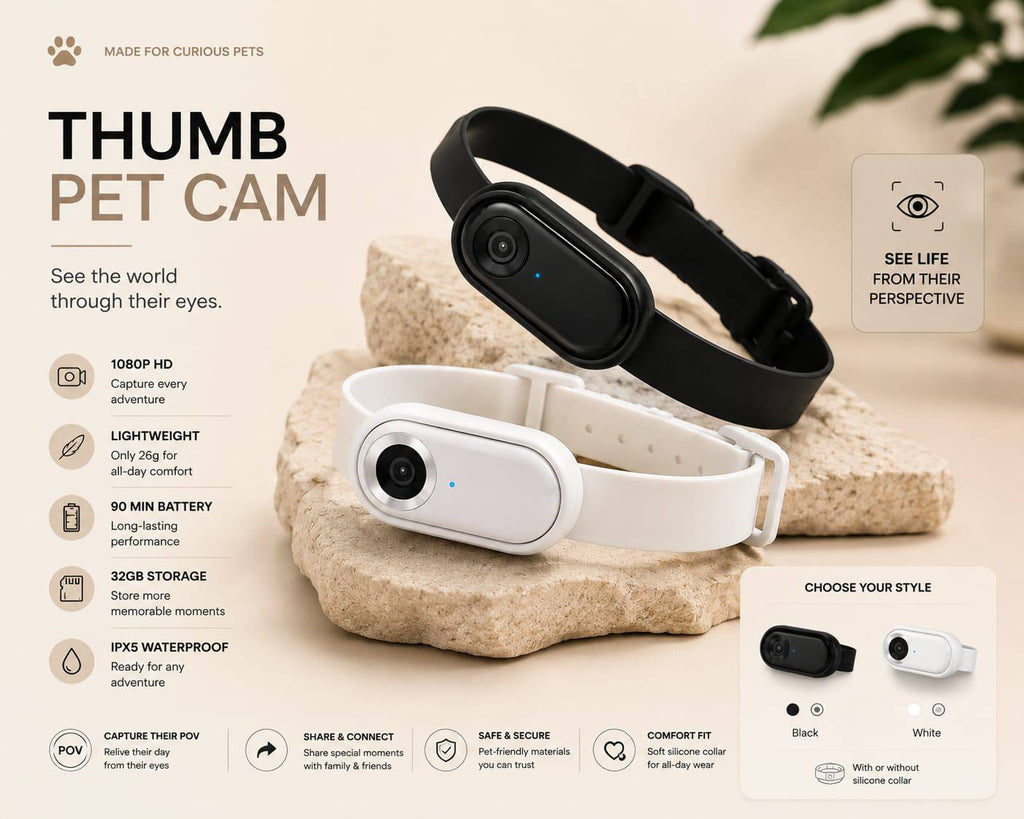 Thumb Pet Camera Cat Collar Pet Camera